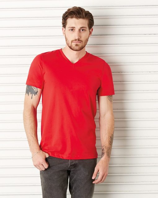 BELLA + CANVAS - Unisex Heather CVC V-Neck Tee