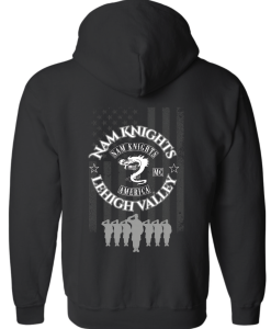 Nam Knights Salute Gildan Heavy Blend Zip Up Hoodie