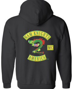 Nam Knights Flag Gildan Heavy Blend Zip Up Hoodie
